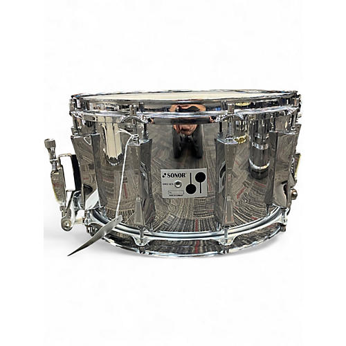 Used SONOR 14X8 STEEL SNARE METALIC Drum METALIC 216