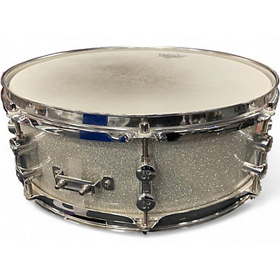 Used SONOR 14in BOP Snare Sparkle Silver Sparkle Drum
