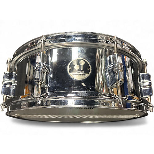 Used SONOR 14in SPECIAL EDITION SILVER Drum SILVER 33
