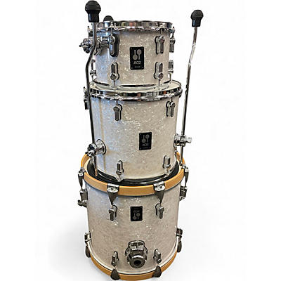 Used SONOR 3 Piece AQ2 MARINE PEARL WHITE Drum Kit