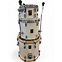 Used SONOR 3 Piece AQ2 MARINE PEARL WHITE Drum Kit MARINE PEARL WHITE