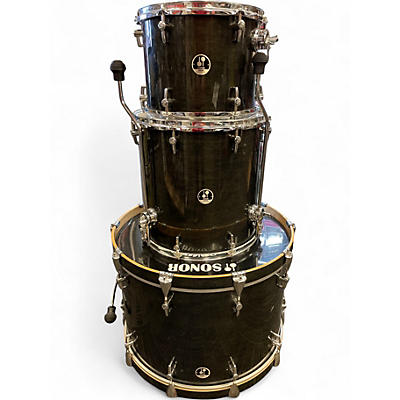 Used SONOR 3 Piece Arena  Black Drum Kit