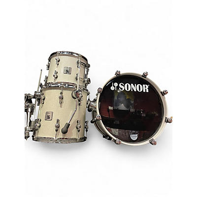 Used SONOR 3 Piece MARTINI Champagne Sparkle Drum Kit