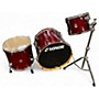 Used SONOR 3 Piece SESSION NORTH AMERICAN MAPLE WITH 200 SERIES TOM STAND CHERRY MAHOGANY Drum Kit CHERRY MAHOGANY
