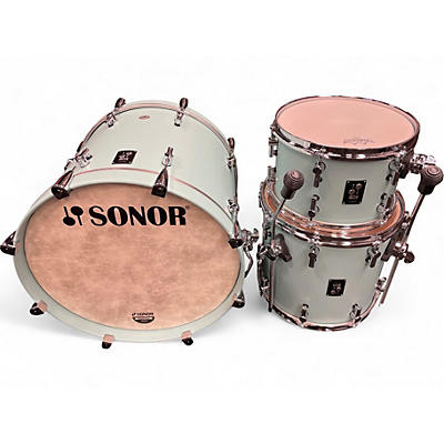 Used SONOR 3 Piece SQ1 CRUISER BLUE Drum Kit
