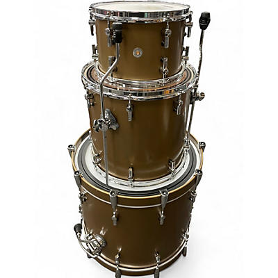 Used SONOR 3 Piece SQ1 Metallic Gold Drum Kit