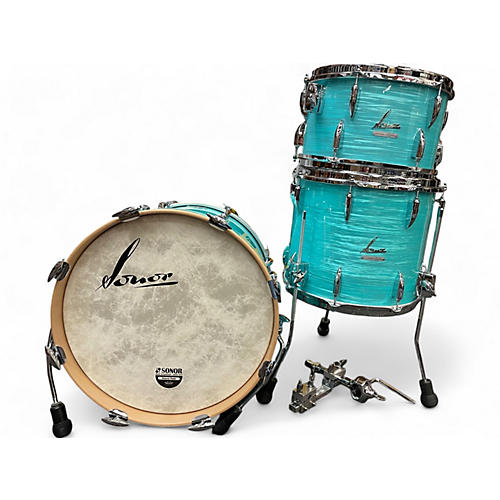 Sonor Used SONOR 3 Piece Vintage Series California Blue Drum Kit California Blue