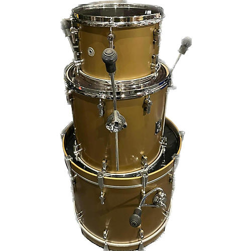 SONOR Used SONOR 3 piece SQ1 Satin Gold Drum Kit Satin Gold