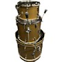 Used SONOR Used SONOR 3 piece SQ1 Satin Gold Drum Kit Satin Gold