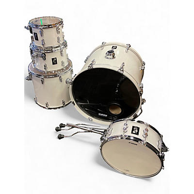 Used SONOR 4 Piece AQ1 WHITE Drum Kit