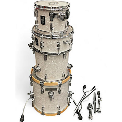 Used SONOR 4 Piece AQ2 Marine Pearl White Drum Kit