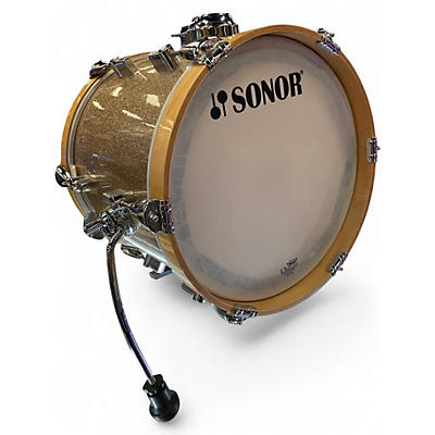 Used SONOR 4 Piece AQ2 Martini  Gold Galaxy Sparkle Drum Kit