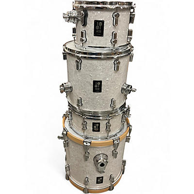 Used SONOR 4 Piece AQ2 WHITE MARINE PEARL Drum Kit