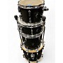 Used SONOR 4 Piece AQX JUNGLE Black Midnight Sparkle Drum Kit Black Midnight Sparkle