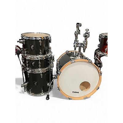 Used SONOR 4 Piece AQX Jazz Kit Black Sparkle Drum Kit