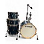 Used SONOR 4 Piece AQX Jungle Blue Ocean Sparkle Drum Kit Blue Ocean Sparkle