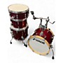 Used SONOR 4 Piece AQX Red Moon Sparkle Drum Kit Red Moon Sparkle