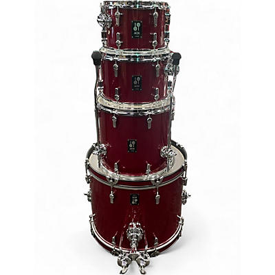 Used SONOR 4 Piece AQX STUDIO 4 PIECE  Red Moon Sparkle Drum Kit
