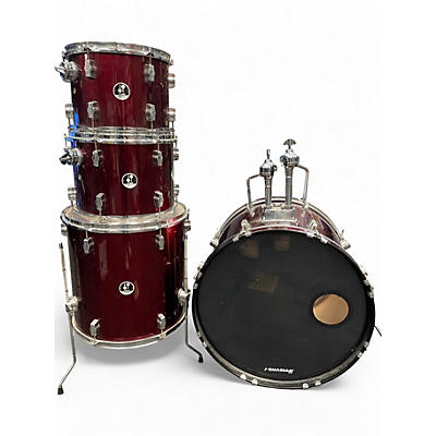 Used SONOR 4 Piece FORCE 507 RED Drum Kit