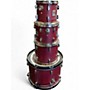 Used SONOR 4 Piece Force 2000 Red Drum Kit Red