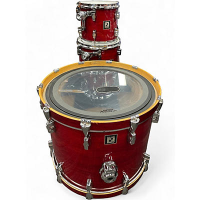 Used SONOR 4 Piece Force 3003 Maroon Drum Kit