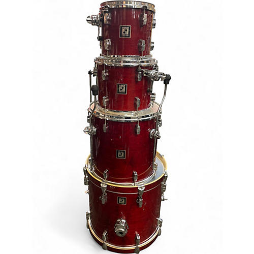 Used SONOR 4 Piece Force 3003 Wine Red Drum Kit Wine Red