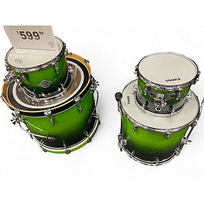 Used SONOR 4 Piece SELECT FORCE 4 PIECE GREEN Drum Kit