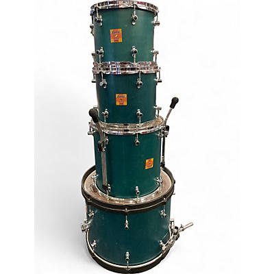 Used SONOR 4 Piece SONIC PLUS GREEN Drum Kit