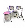 Used SONOR 4 Piece SQ2 WHITE SPARKLE Drum Kit WHITE SPARKLE