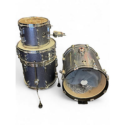 Used SONOR 4 Piece Safari Galaxy Blue Drum Kit