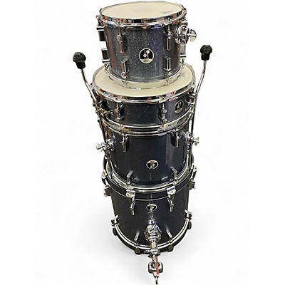 Used SONOR 4 Piece Safari Pewter Sparkle Drum Kit