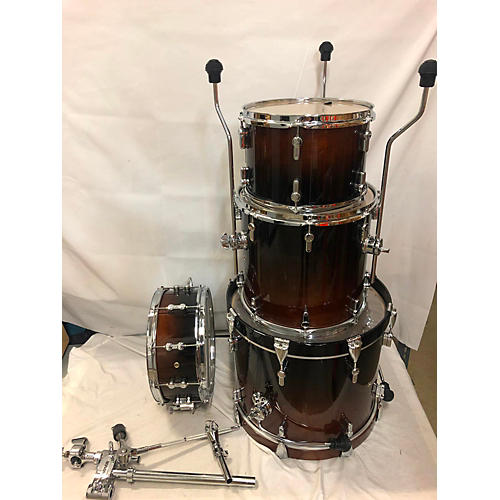 Sonor Used SONOR 4 piece AQ2 Bop Maple 4-Piece Brown Fade Drum Kit Brown Fade