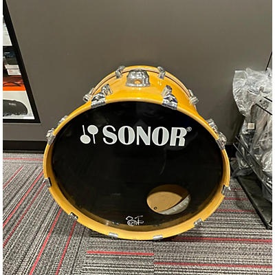 Used SONOR 4 piece Force 3001 Yellow Drum Kit