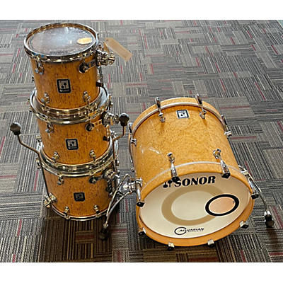 SONOR Used SONOR 4 piece S Class Grained Spalted Maple Drum Kit