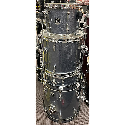 Sonor Used SONOR 4 piece SAFARI Silver Sparkle Drum Kit Silver Sparkle