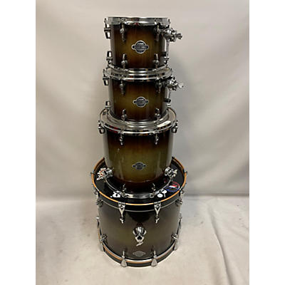 Sonor Used SONOR 4 piece Select Force Green Fade Drum Kit