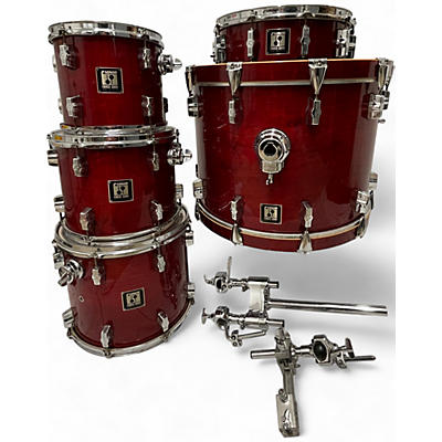 SONOR Used SONOR 5 Piece FORGE 3001 CHERRY RED Drum Kit