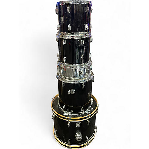 Used SONOR 5 Piece Force 1001 Black Drum Kit Black