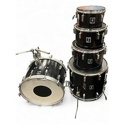 Used SONOR 5 Piece PHONIC SHELL PACK Black Drum Kit