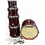 Used SONOR 5 Piece PROLITE SQ2 Red Tribal Drum Kit Red Tribal
