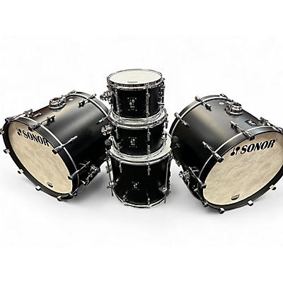 Used SONOR 5 Piece SQ1 GT BLACK Drum Kit