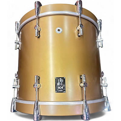 SONOR Used SONOR 5 Piece SQ1 SATIN GOLD METALLIC Drum Kit