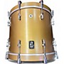 Used SONOR Used SONOR 5 Piece SQ1 SATIN GOLD METALLIC Drum Kit SATIN GOLD METALLIC