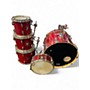 Used SONOR 5 Piece force 3001 red Drum Kit red