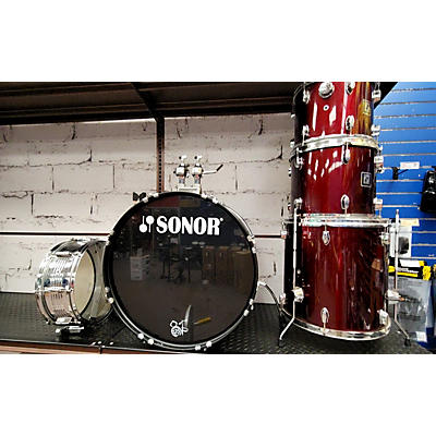 Sonor Used SONOR 5 piece 503 SERIES Wine Red Drum Kit