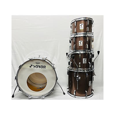 SONOR Used SONOR 5 piece Copper Phonic Copper Drum Kit