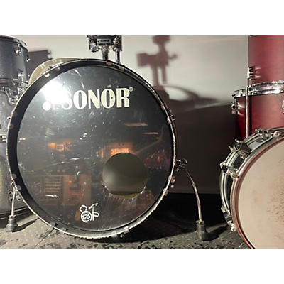 Used SONOR 5 piece Force 2001 Red Drum Kit