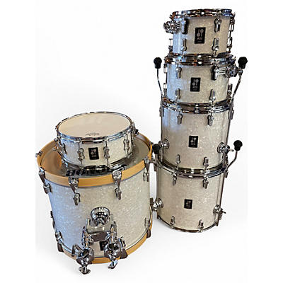 Used SONOR 6 Piece AQ2 Maple White Marine Pearl Drum Kit