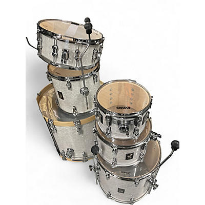 Used SONOR 6 Piece AQ2 WHITE MARINE PEARL Drum Kit