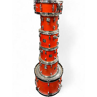 Used SONOR 6 Piece Force 2001 Orange Drum Kit
